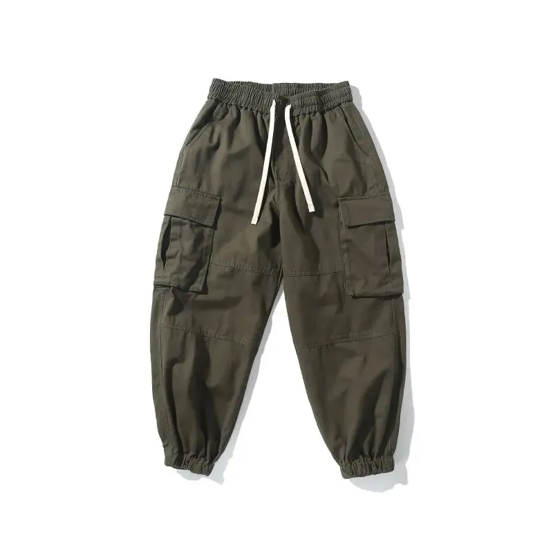 Japanese Streetwear High Quality Cargo Pants - Casual Tactical Jogging Pants