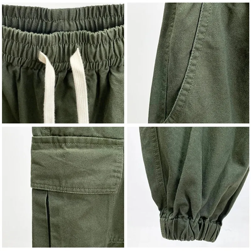 Japanese Streetwear High Quality Cargo Pants - Casual Tactical Jogging Pants