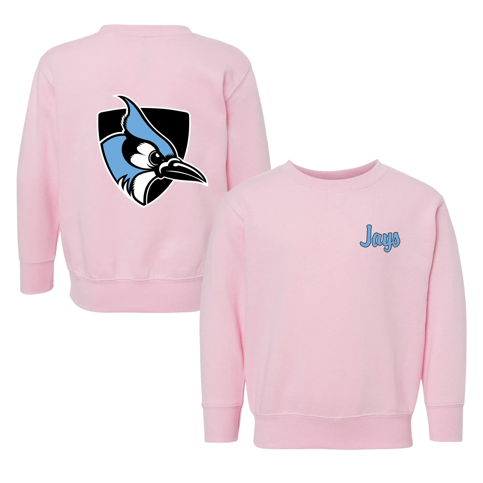 Johns Hopkins Blue Jays Logo Toddler Crewneck Sweatshirt