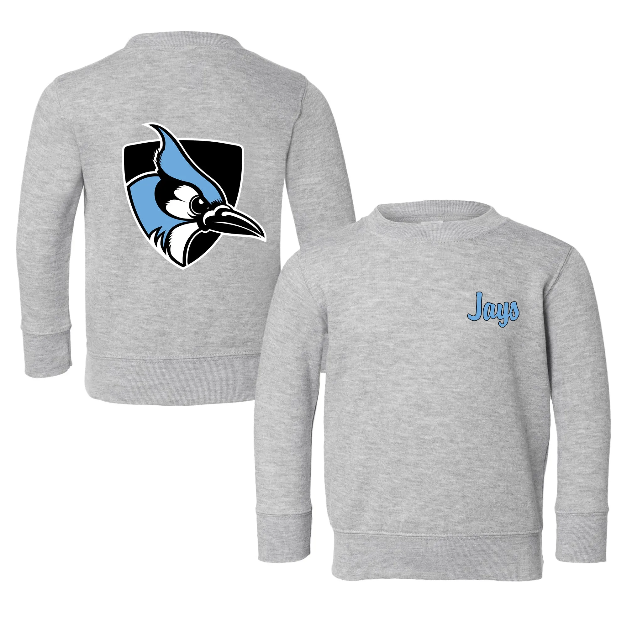 Johns Hopkins Blue Jays Logo Toddler Crewneck Sweatshirt