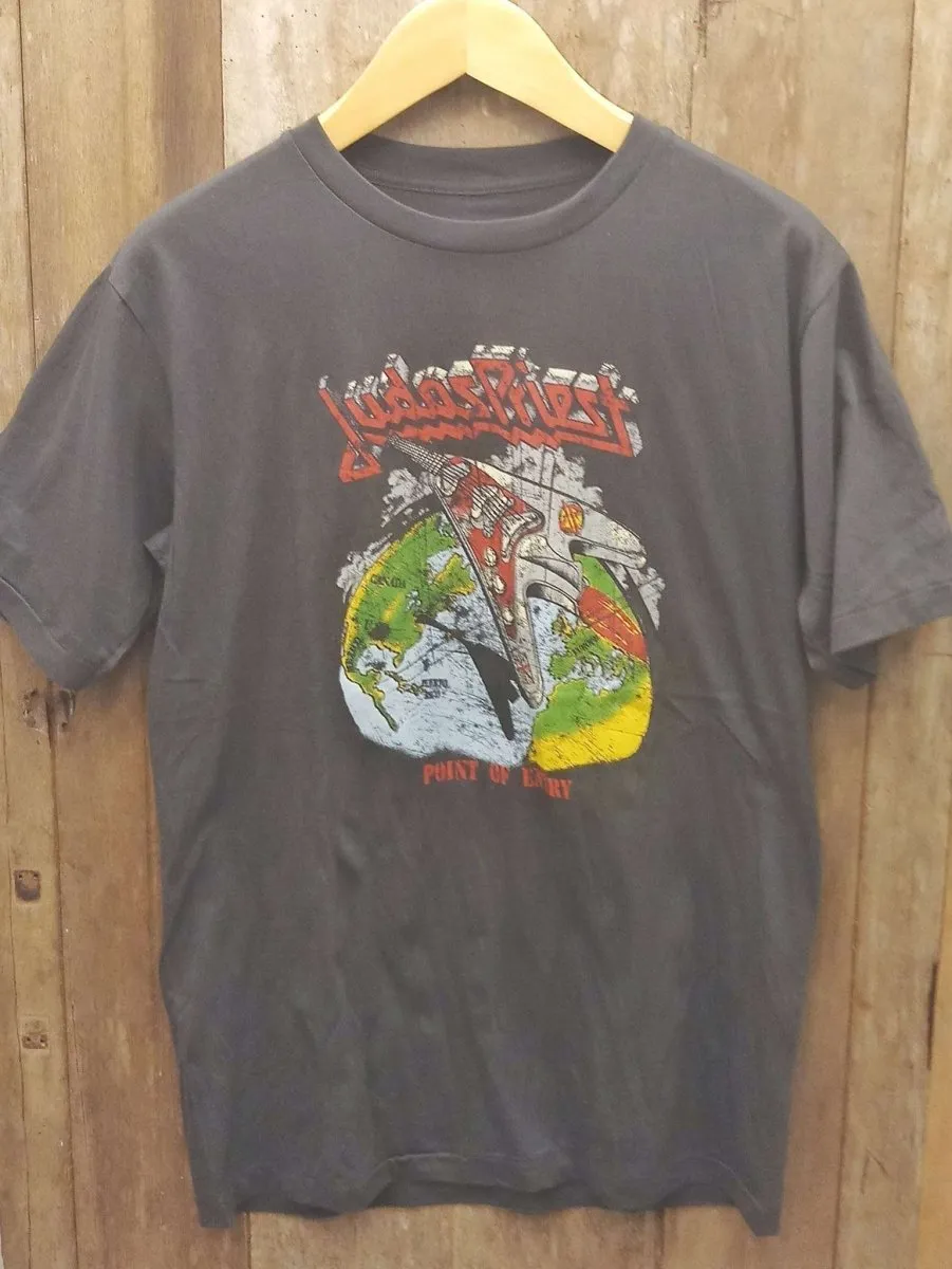 Judas Priest 'Point of Entry' Electric Guitar T-Shirt: A Rock Legacy in Fashion