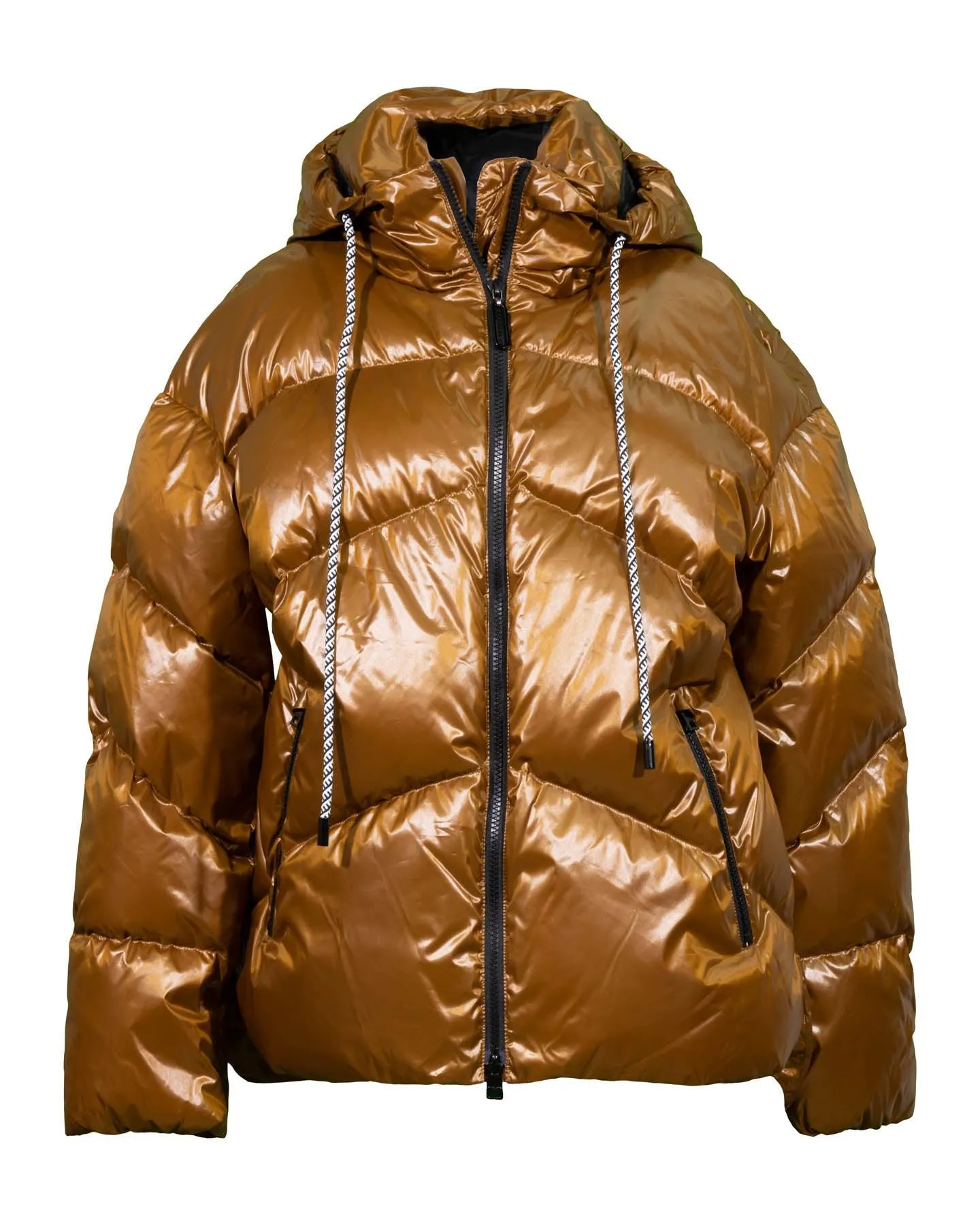 Lacquer Down Puffer Coat