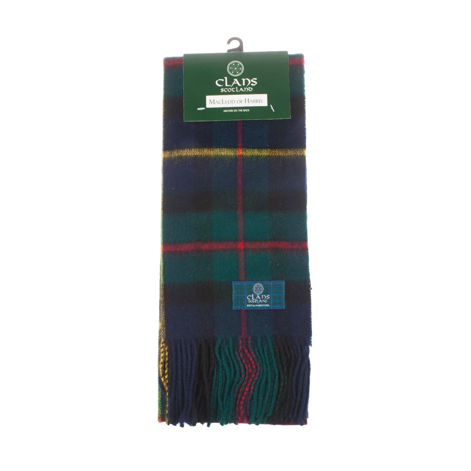 Lambswool Scottish Tartan Clan Scarf  Macleod Of Harris