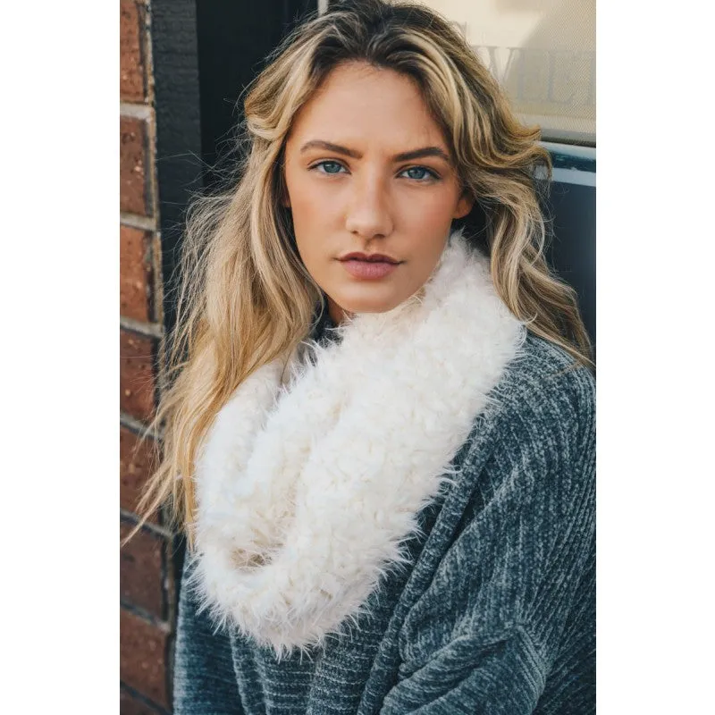 Leto Shaggy Faux Fur Infinity Scarf