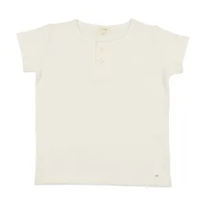 Lil Legs White Boys Boxy Henley