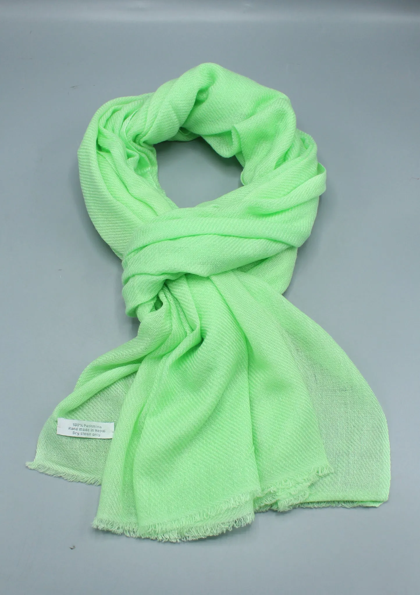 Lovely Neon Green Pure Pashmina Shawl