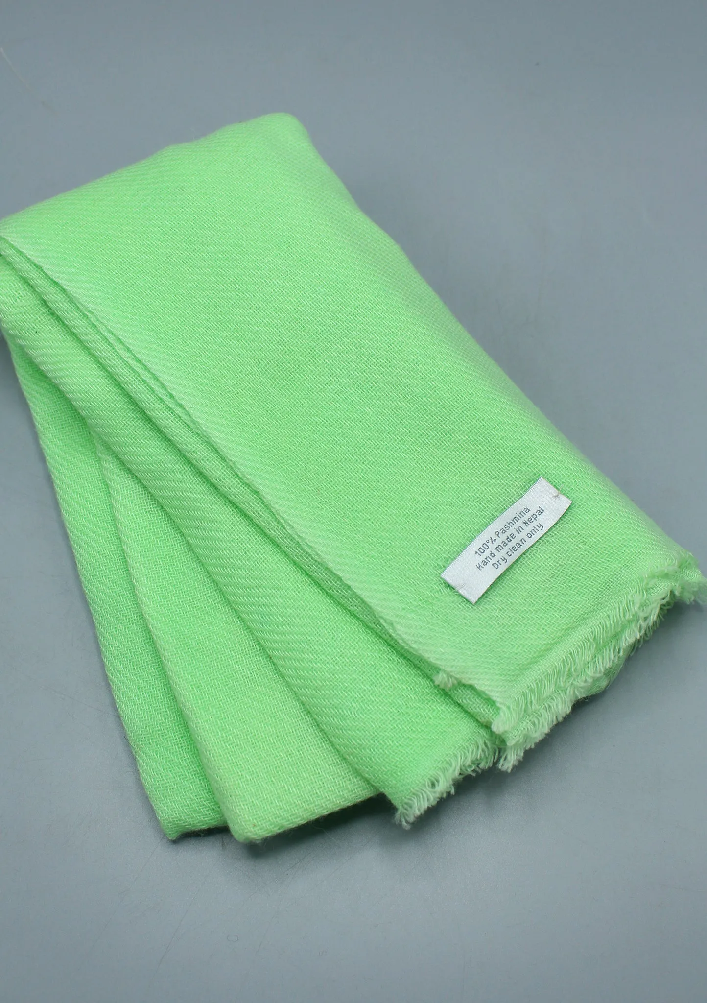 Lovely Neon Green Pure Pashmina Shawl