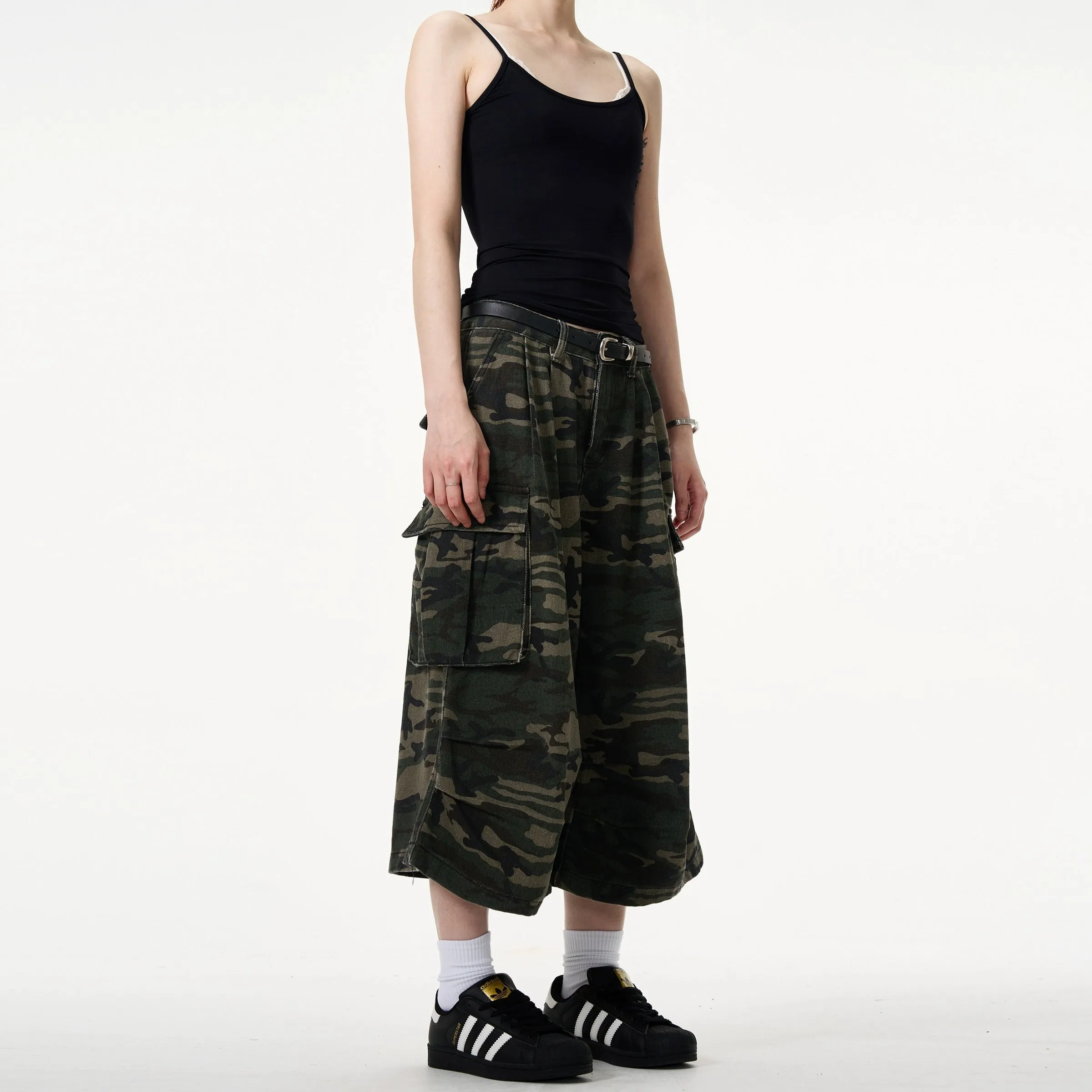 MADWITCH Urban Warrior Camo Cargo Culottes