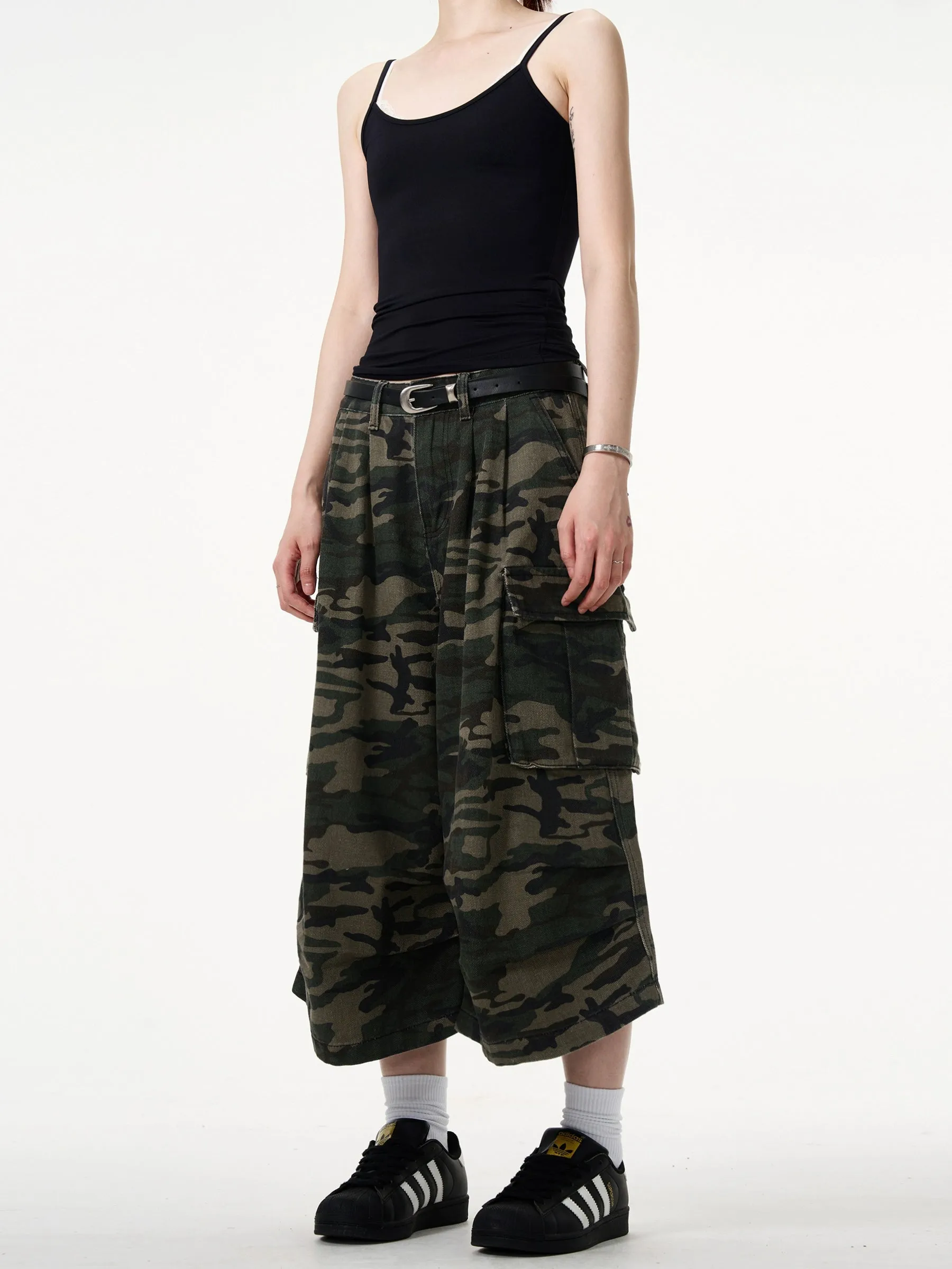 MADWITCH Urban Warrior Camo Cargo Culottes