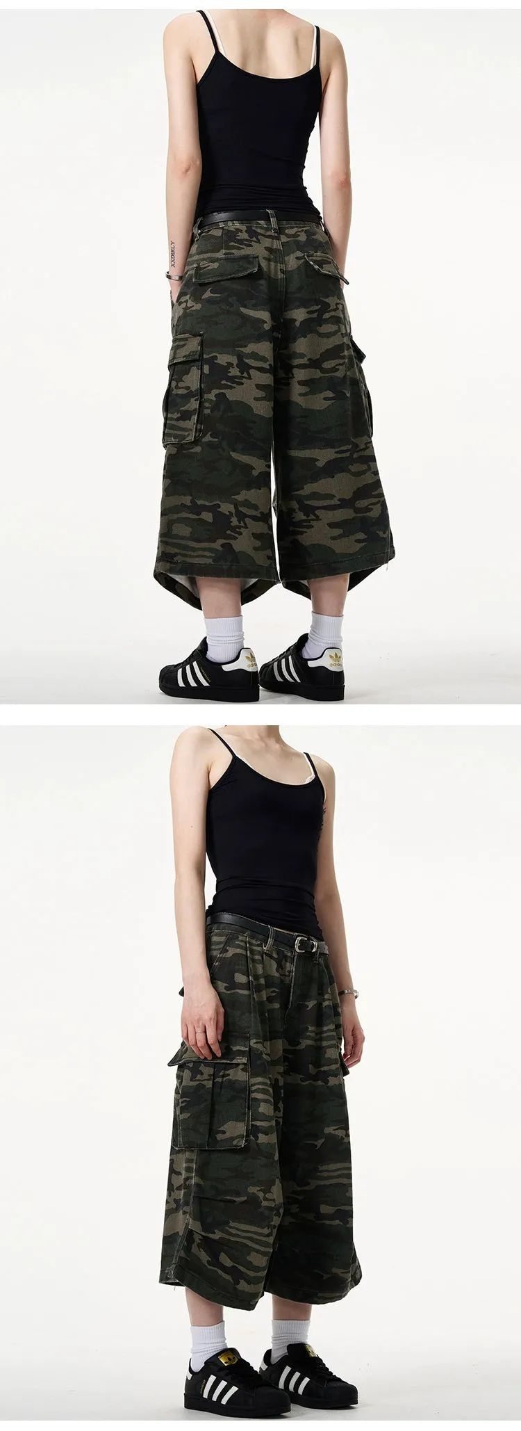 MADWITCH Urban Warrior Camo Cargo Culottes