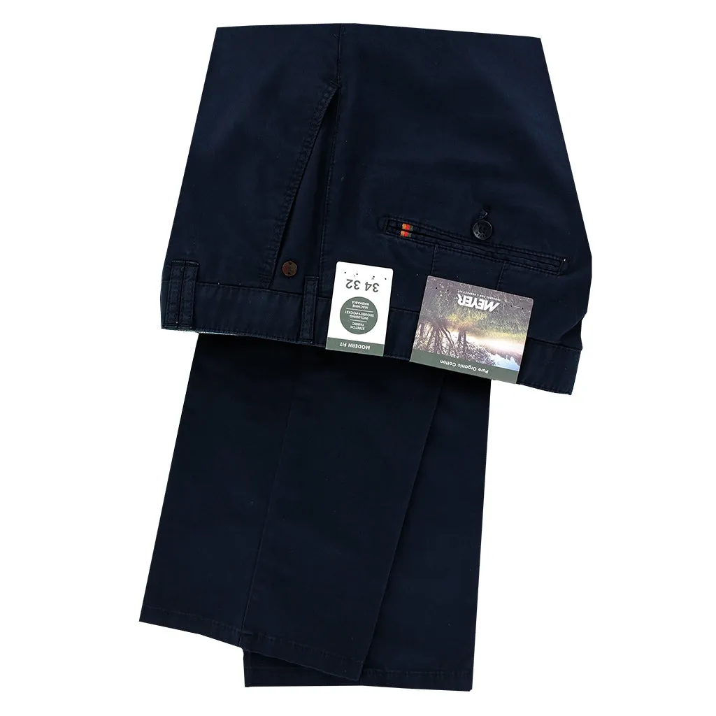 Meyer -Rio Cotton Trouser - Navy