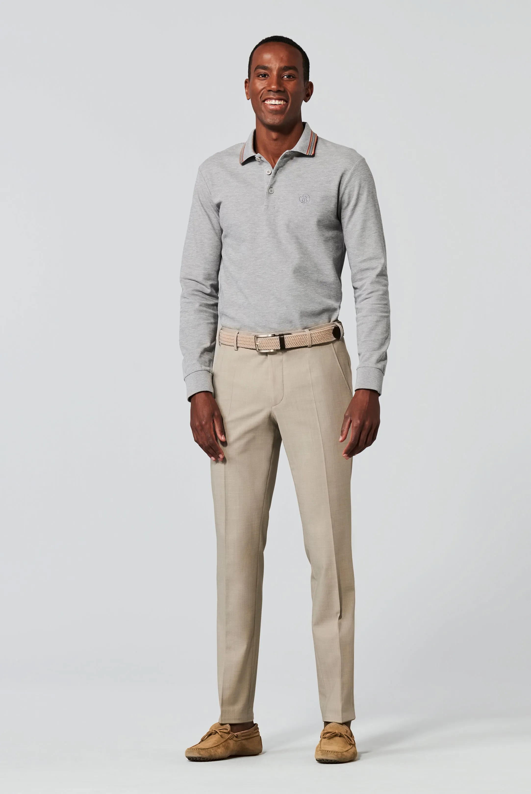 Meyer - Roma, Beige Wool Blend Trouser