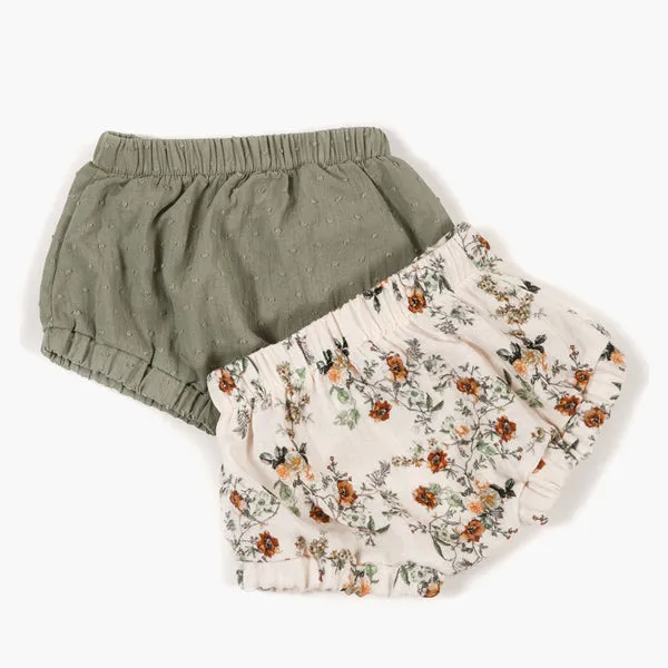 Minikane KOMPLICES Baby Culottes 2 Pcs - POETIC/Vert Amande