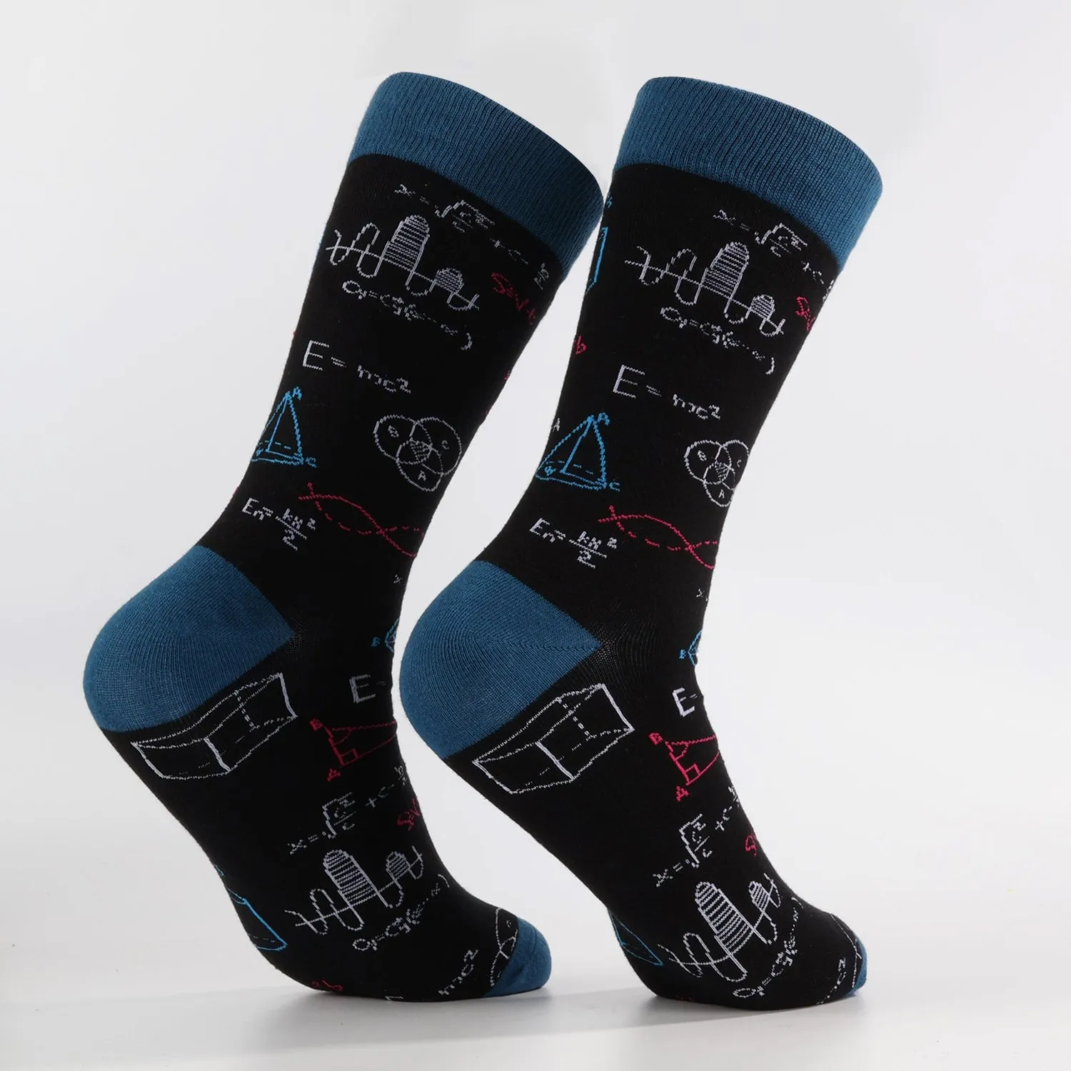 Navy Equation Socks