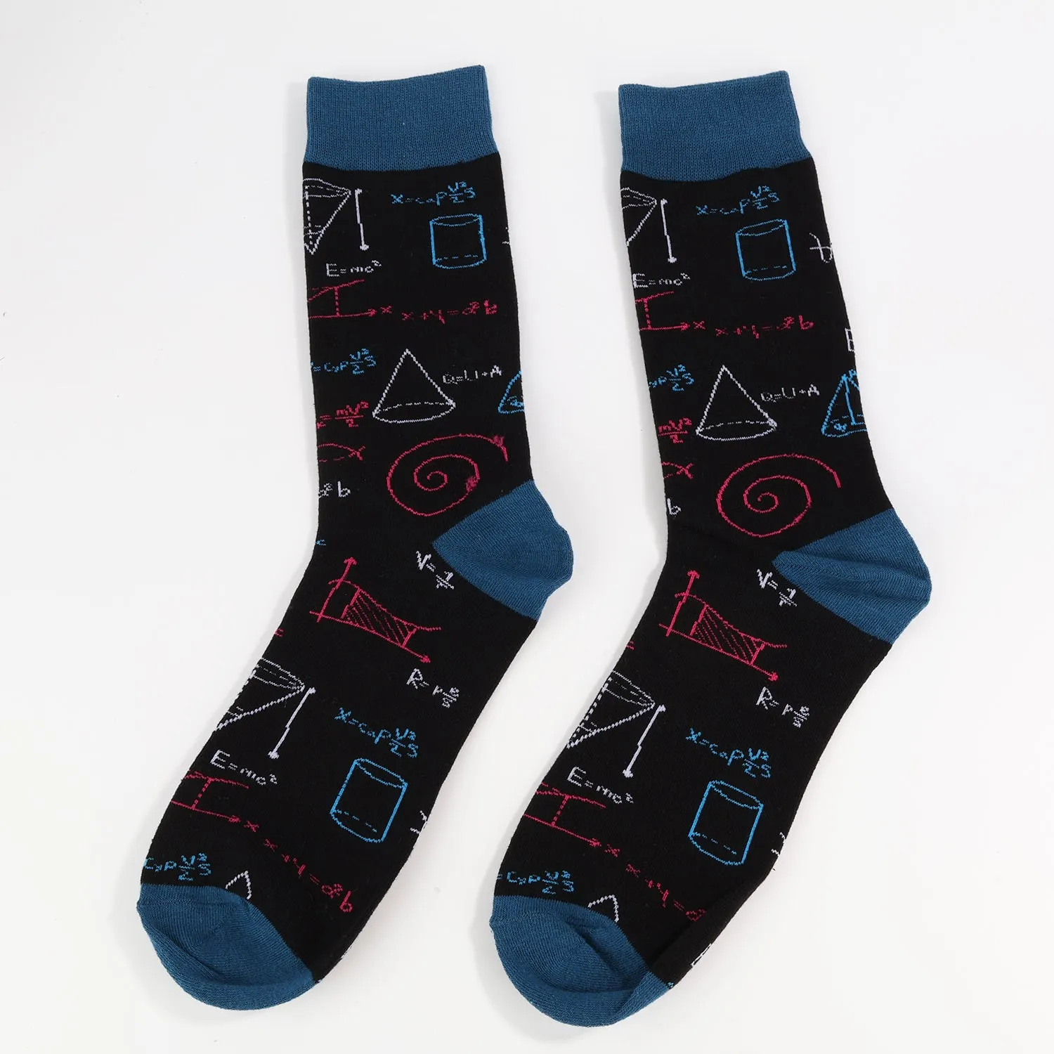 Navy Equation Socks