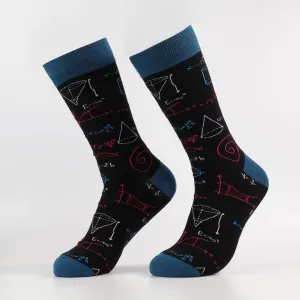 Navy Equation Socks