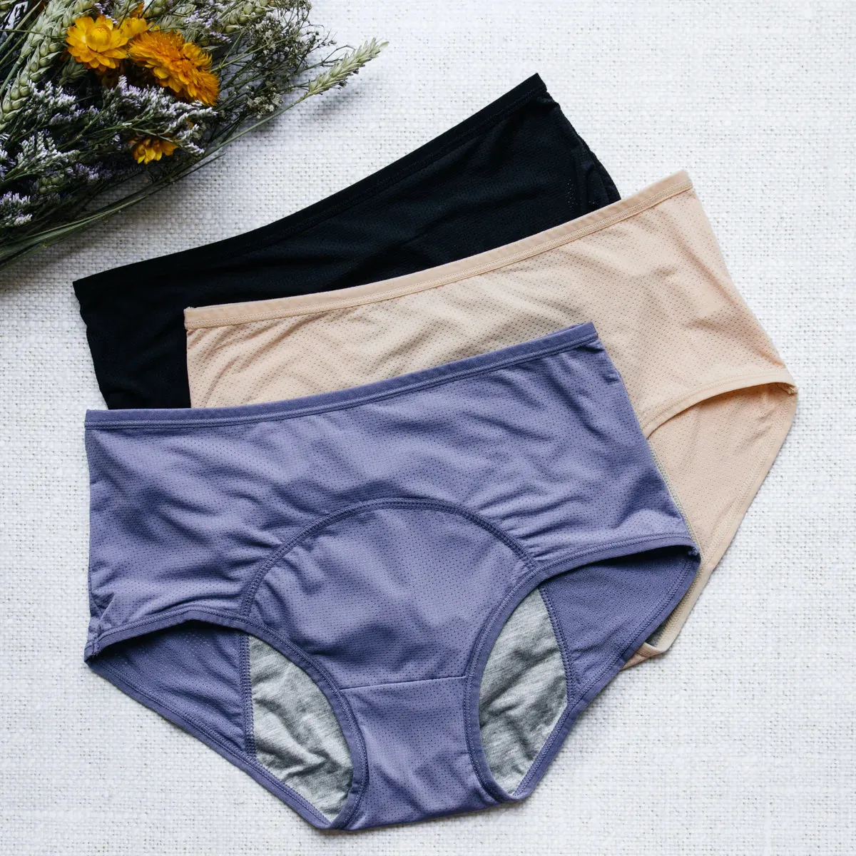 Pack de 6 Culottes Menstruelles et les indispensables