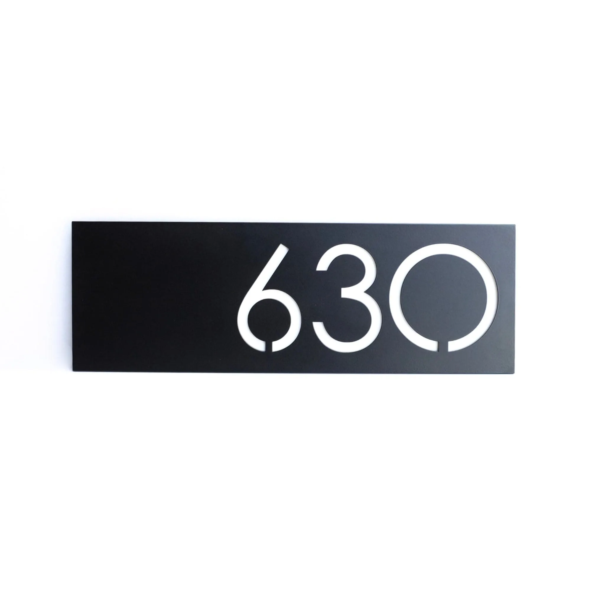 Painted Monroe House Numbers - Matte Black