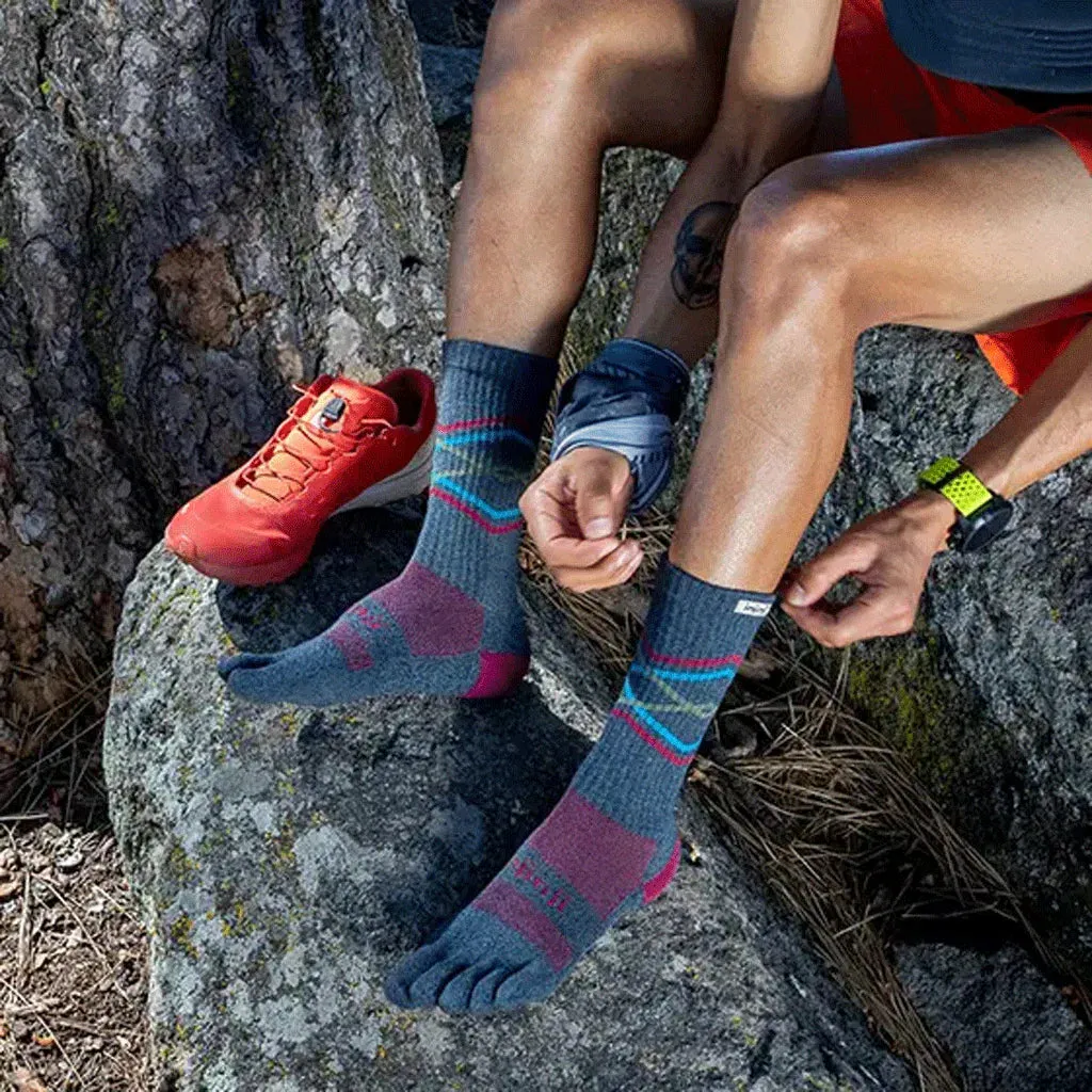 Performance TRAIL Padded Cushioning Crew Toe Socks