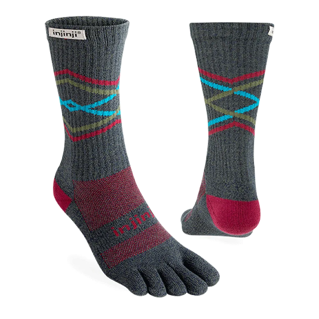 Performance TRAIL Padded Cushioning Crew Toe Socks