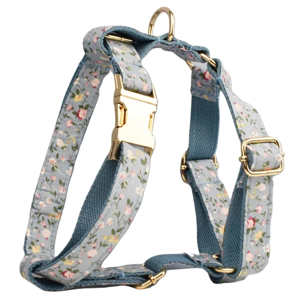 Personalized Dog Name Collar for Small Medium Dog Harness No pull Leash Collar Customized for Dog Collar Bow tie Harness Vest