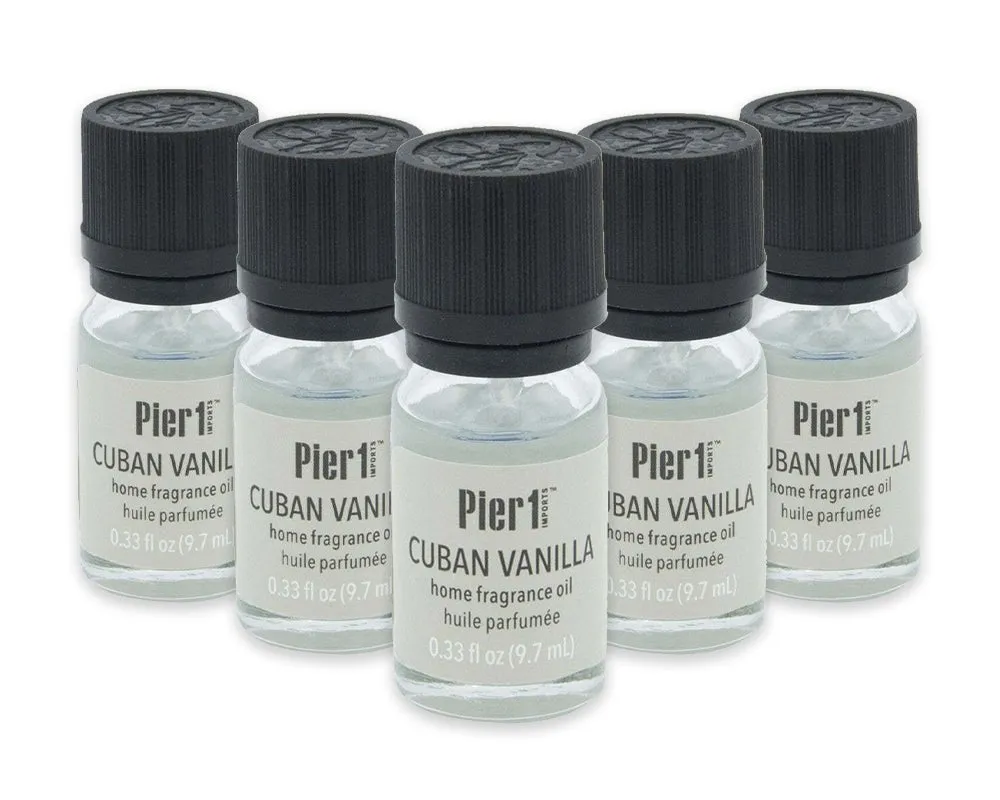 Pier 1 Set of 5 Cuban Vanilla Fragrance Oils