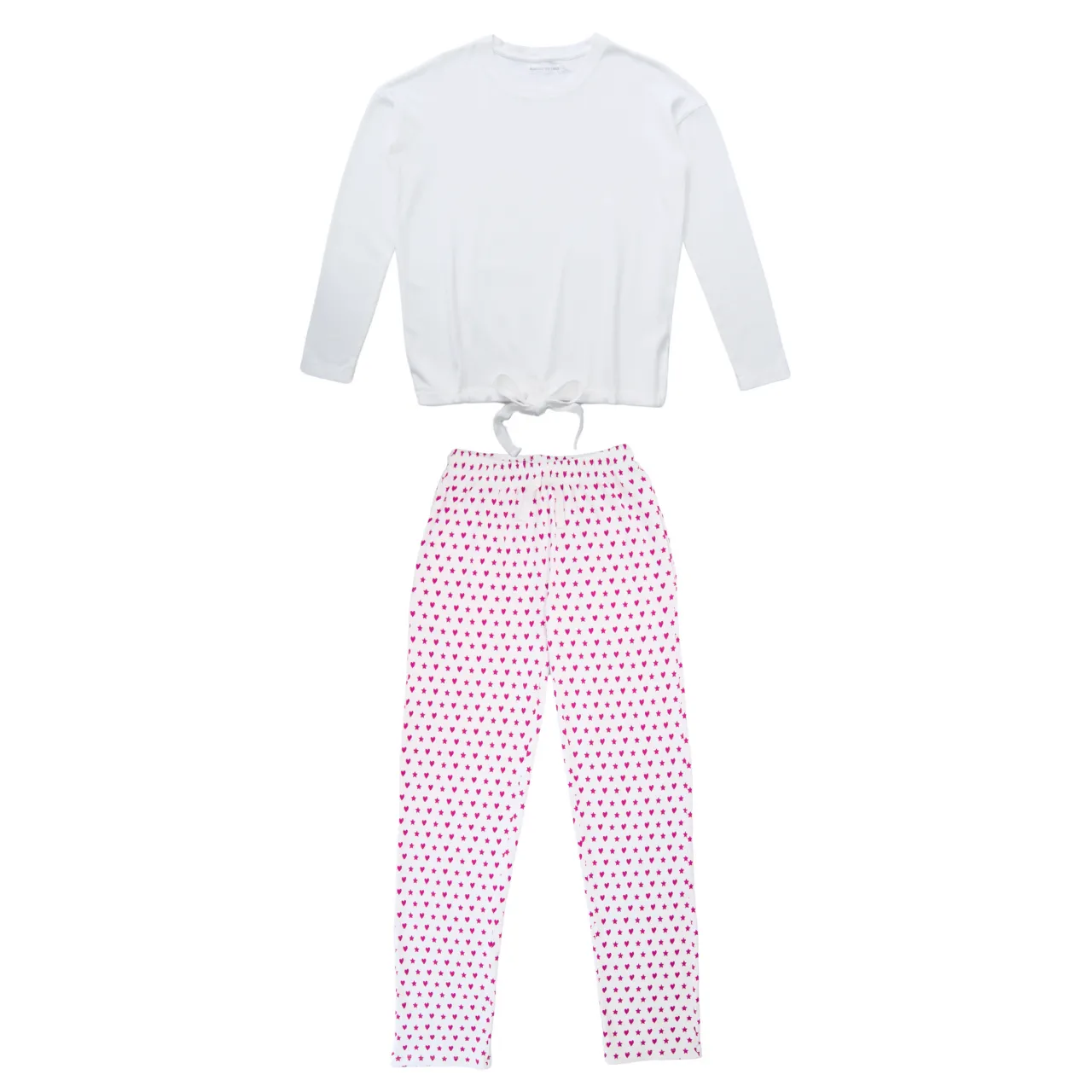 Pima Cotton White Top and Divine Lounge Trousers