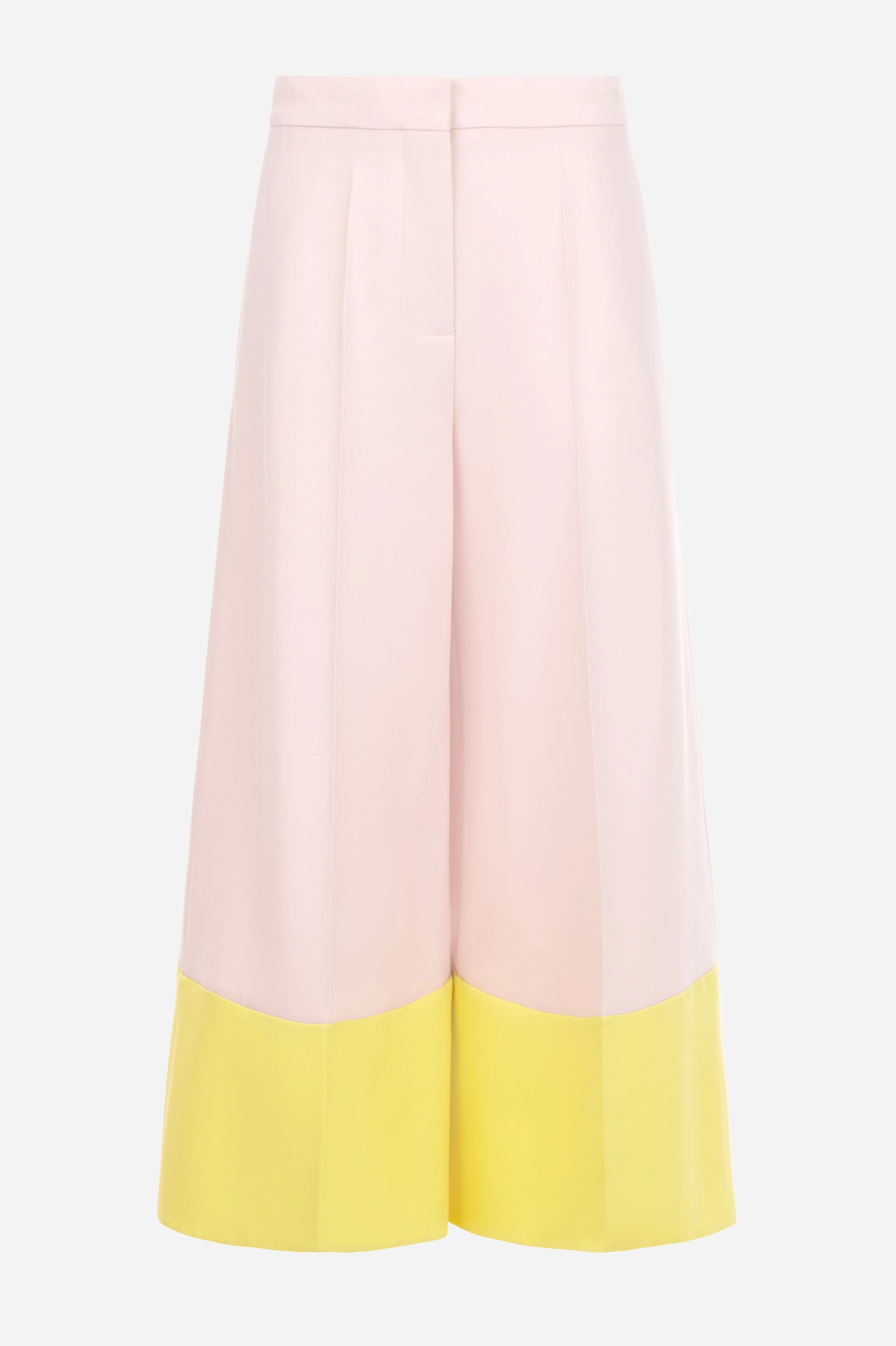 Pink Wool Silk Crepe