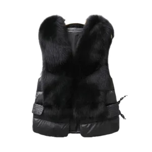 Pre Order:  Fluffy Duck Down Vest Coat