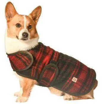 Red & Black Plaid Blanket Coat