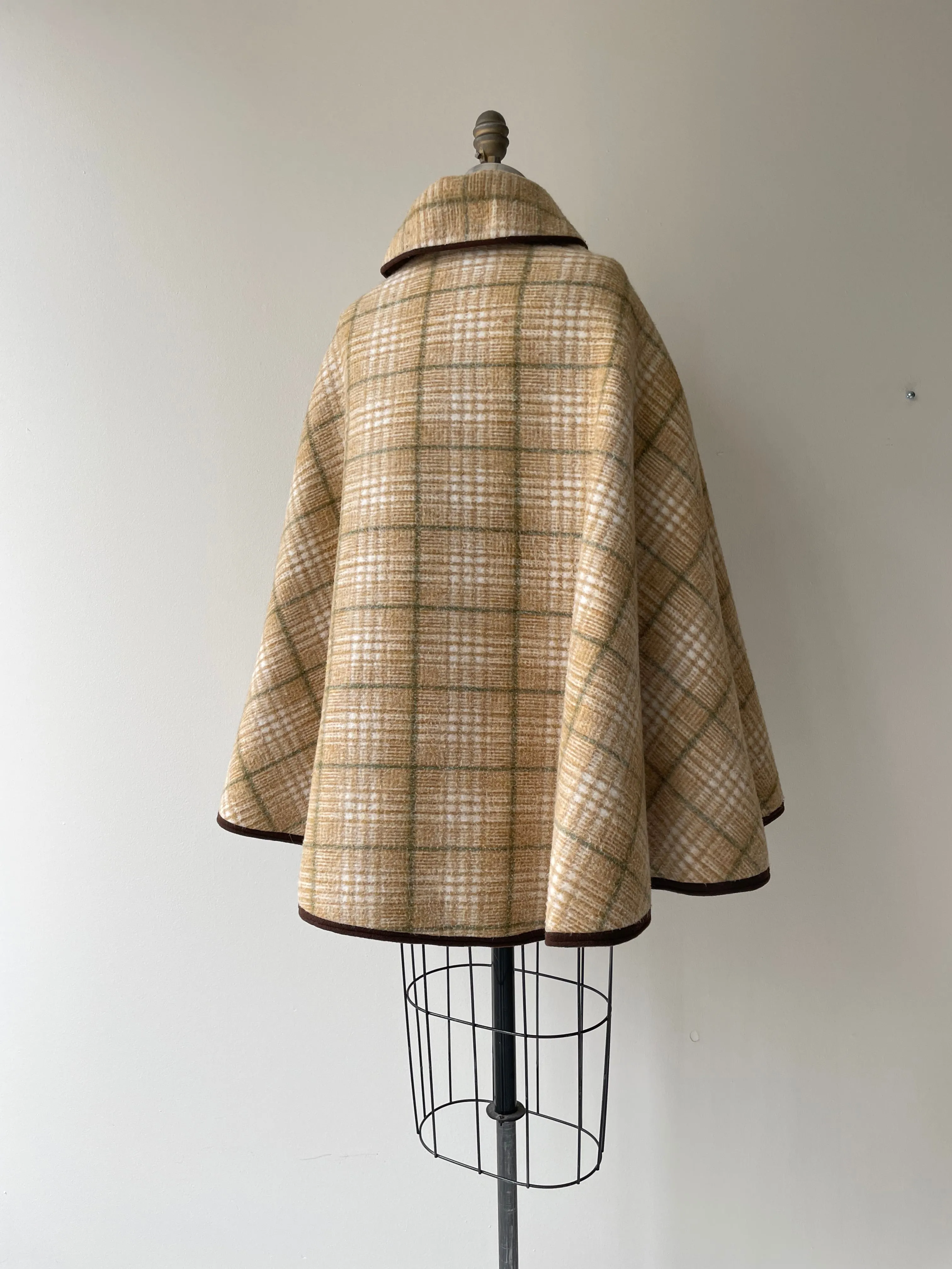 Reversible Wool Cape