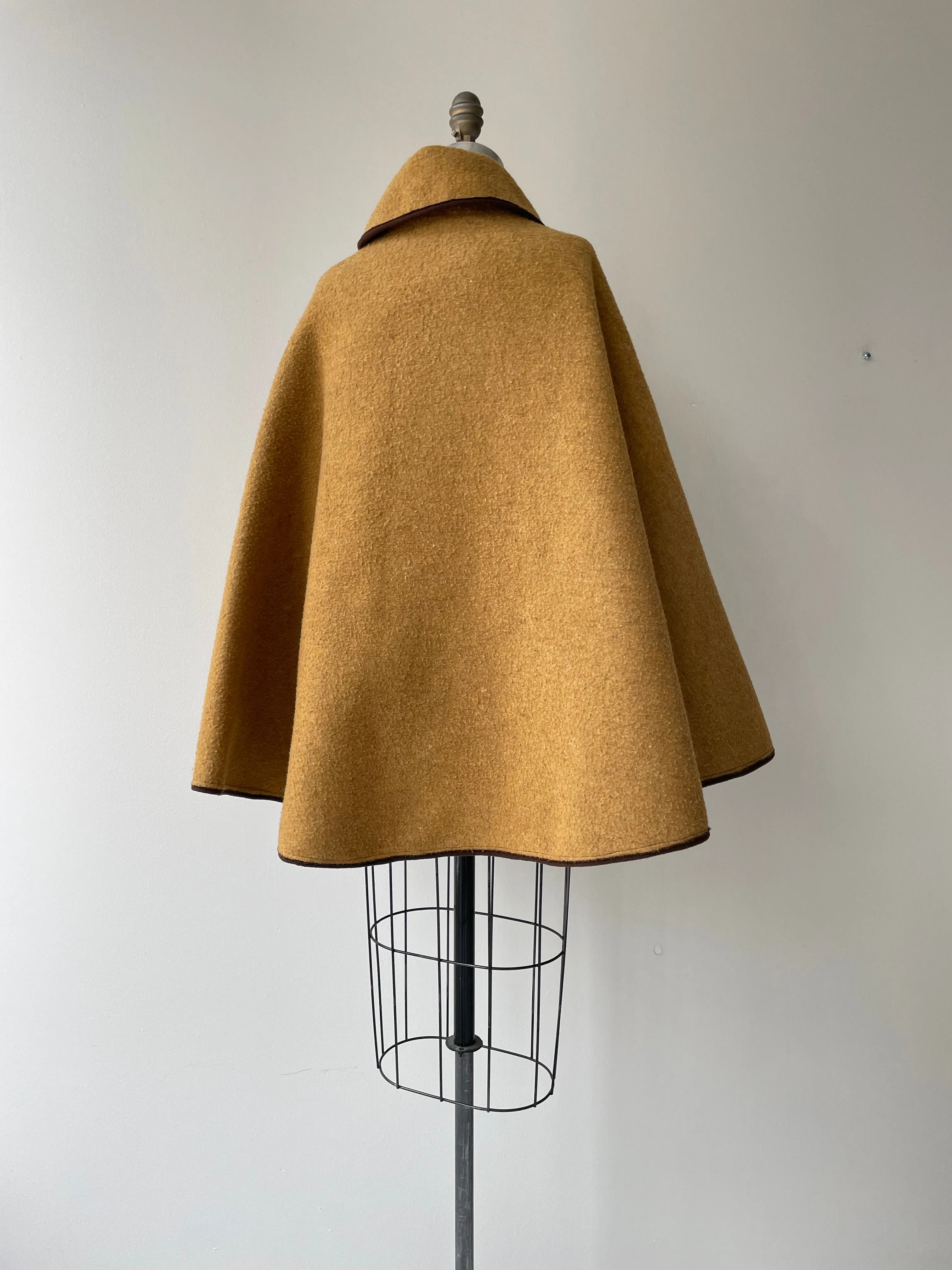 Reversible Wool Cape