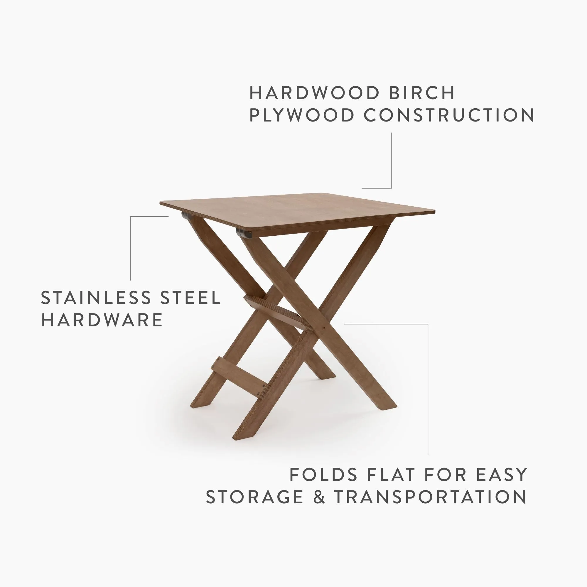 Ridgetop Wood Folding Table