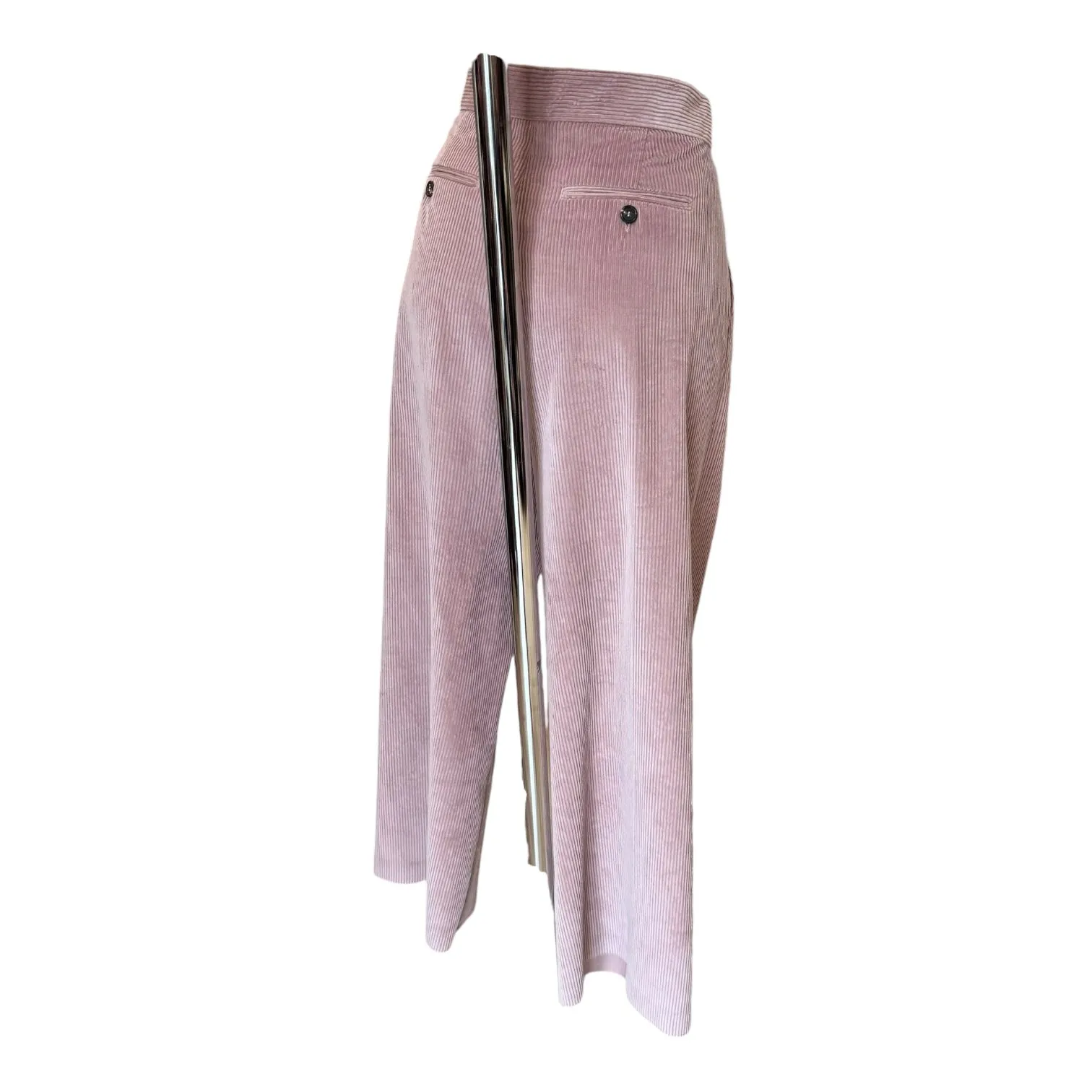 'S Max Mara Pink Cord Trousers - 10