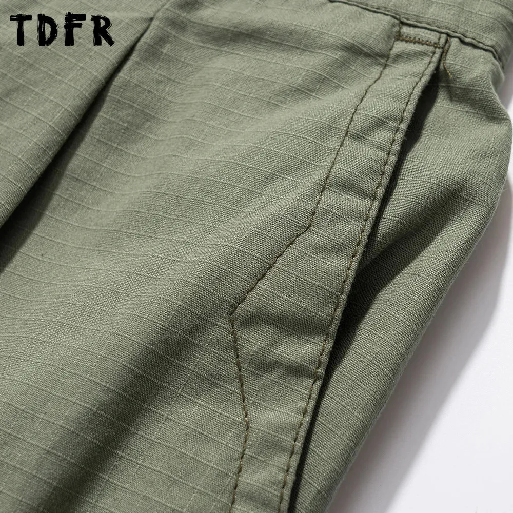 Safari Style Multi-Pocket Cargo Shorts - Loose Wide Leg Knee-length Half Pants