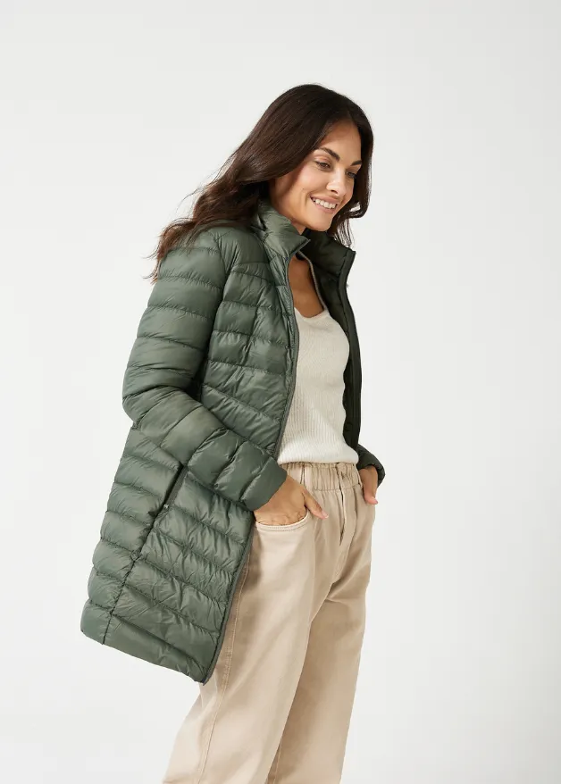 Sage Duck Down Puffer Coat