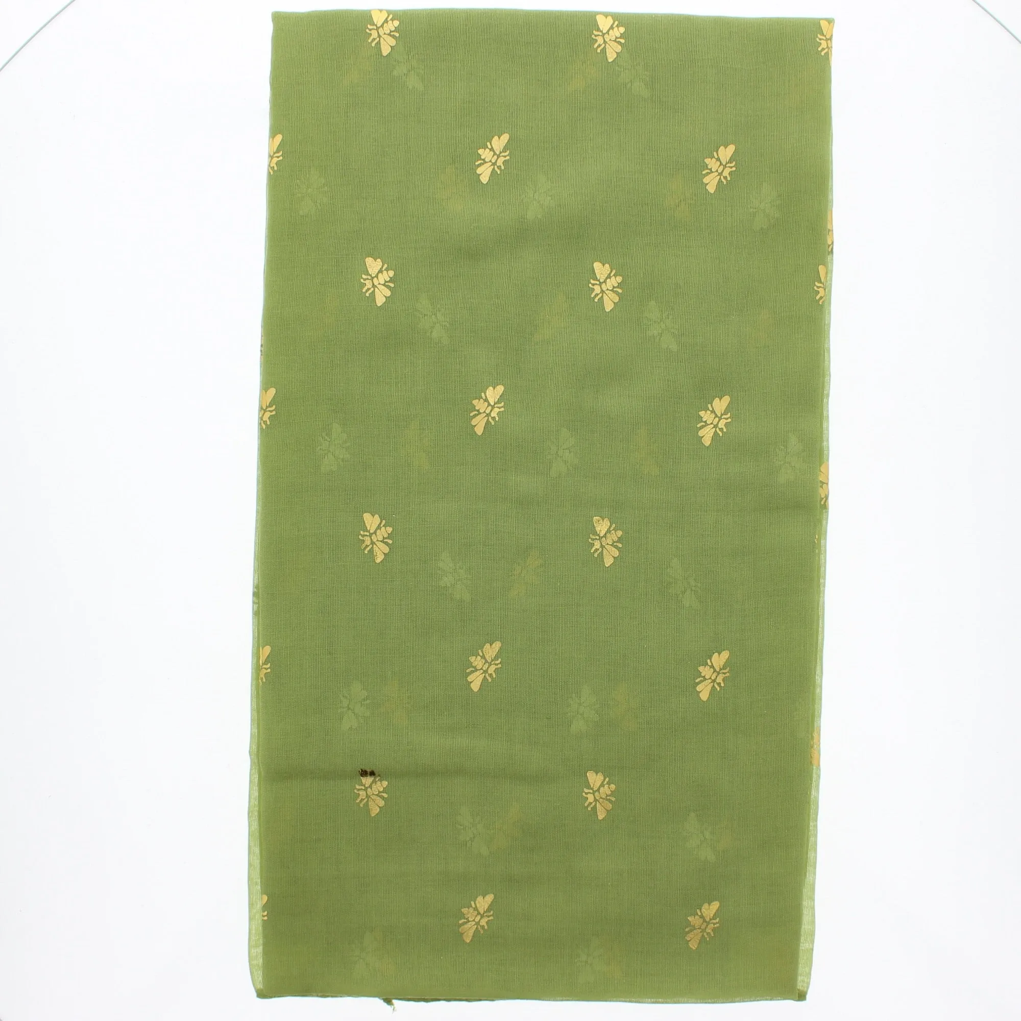 Scarf with Gold Foil Bees