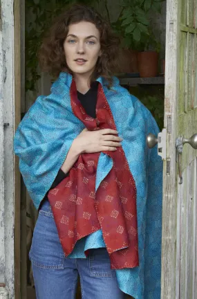 Silk Kantha Shawl | Ariel