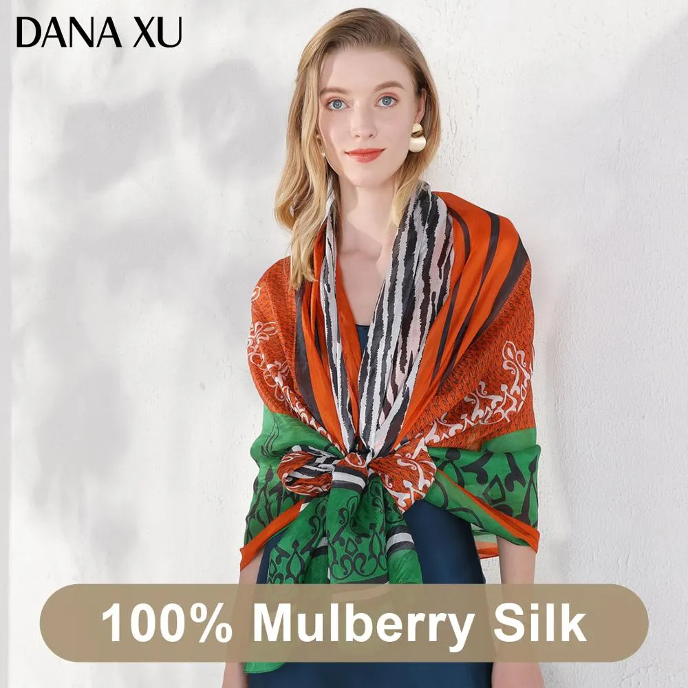 Silk Long Scarf Luxury Brand Women New Design Beach Blanket Shawl Wear Swimwear Bandana Hijab Face Shield Foulard 2020