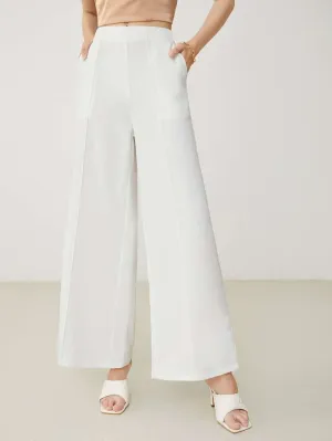 Slant Pocket Wide Leg Pants