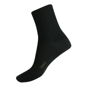 Soft Merino Short Leg Socks in Black - Aussie Made