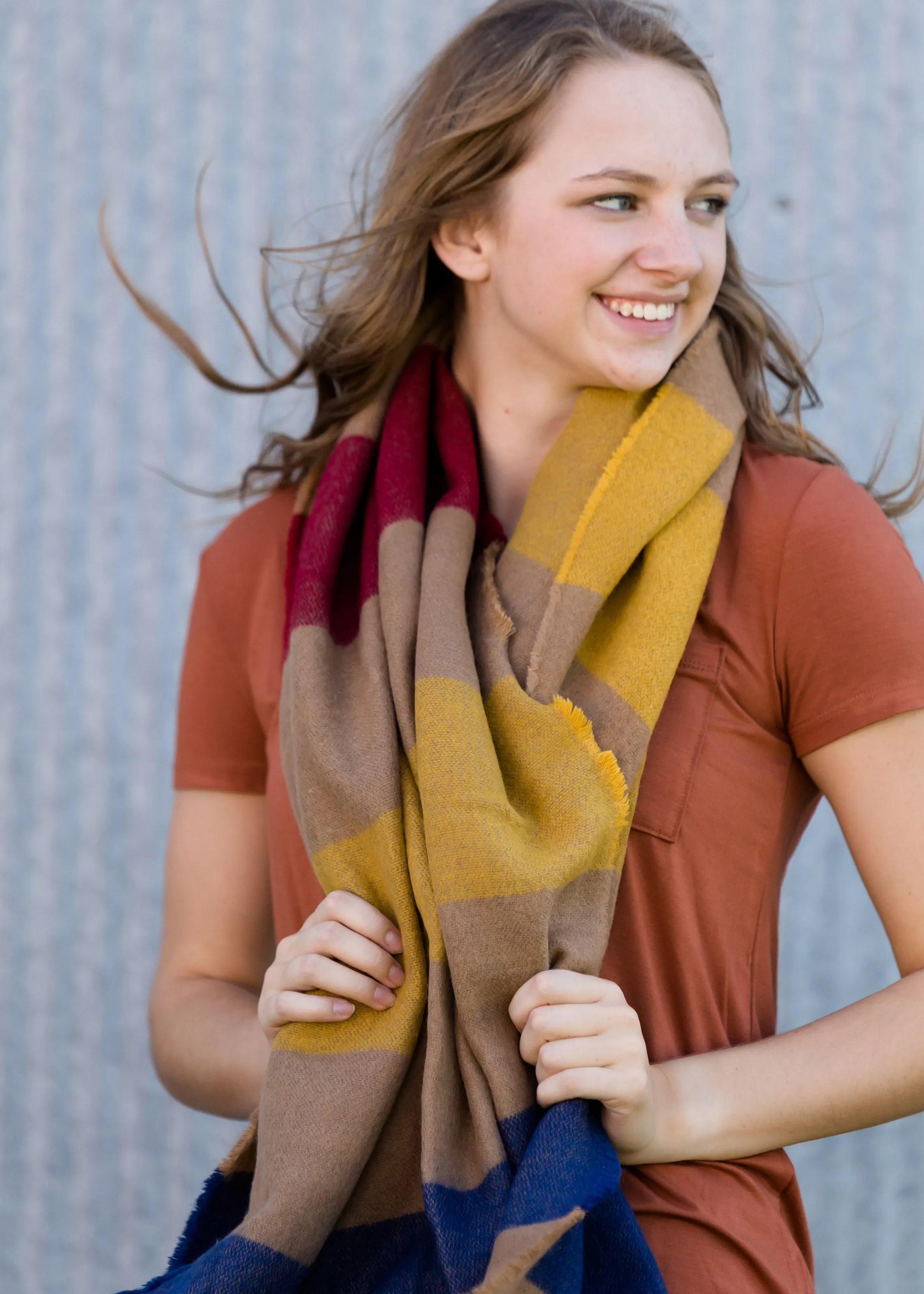 Sota' Neutral Autumn Blanket Scarf - FINAL SALE