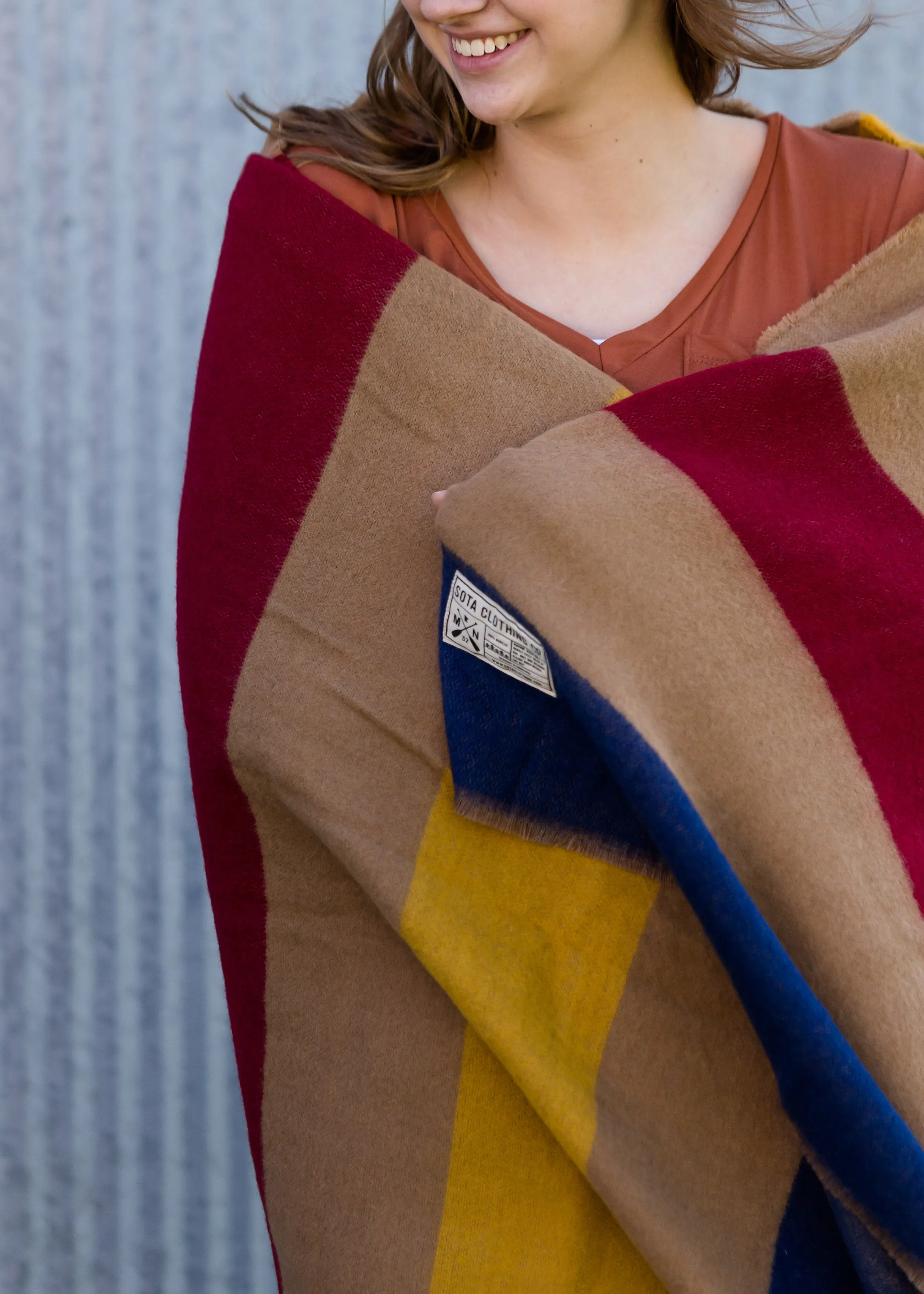 Sota' Neutral Autumn Blanket Scarf - FINAL SALE