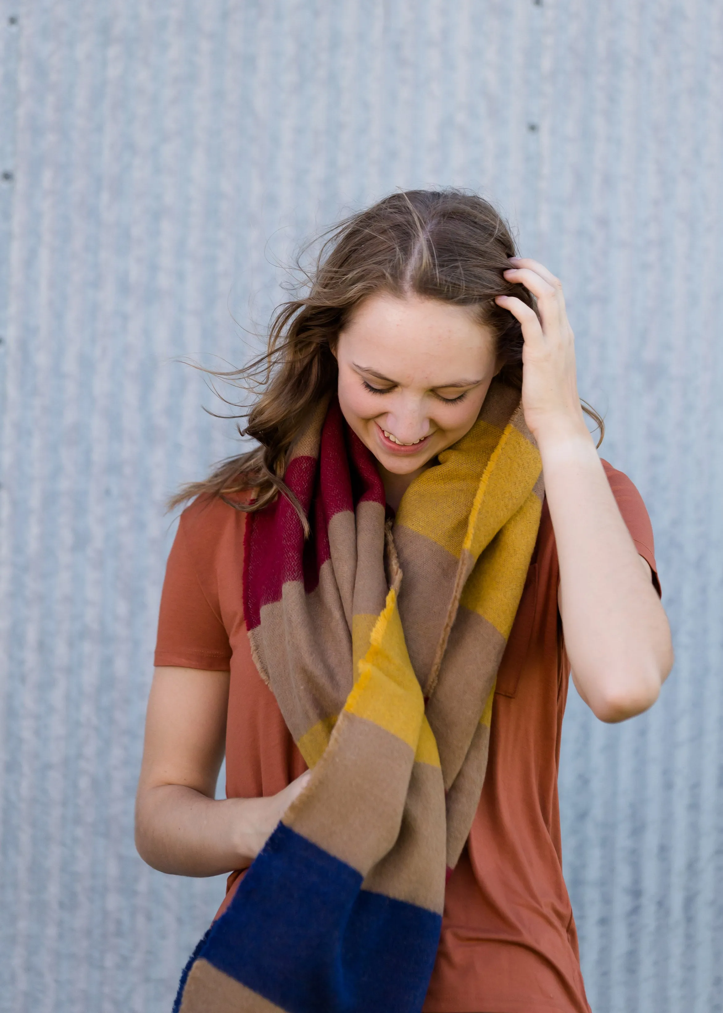 Sota' Neutral Autumn Blanket Scarf - FINAL SALE