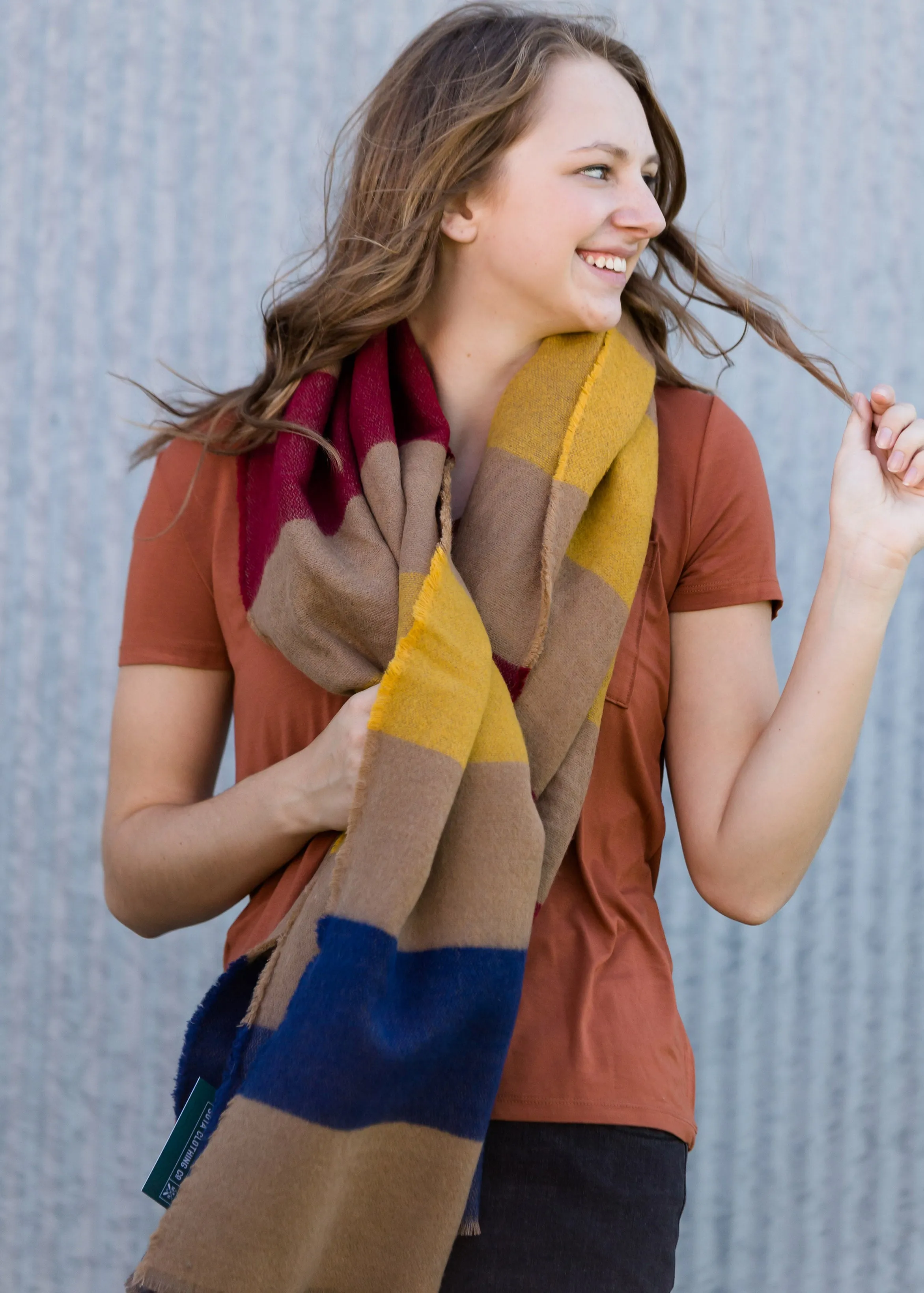 Sota' Neutral Autumn Blanket Scarf - FINAL SALE