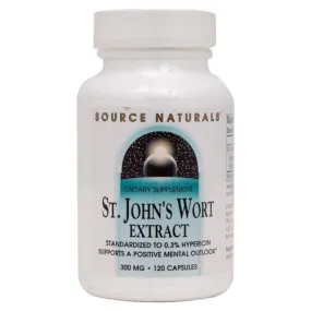 SOURCE NATURALS - St. Johns Wort Extract (300 mg)  - 120 Capsules