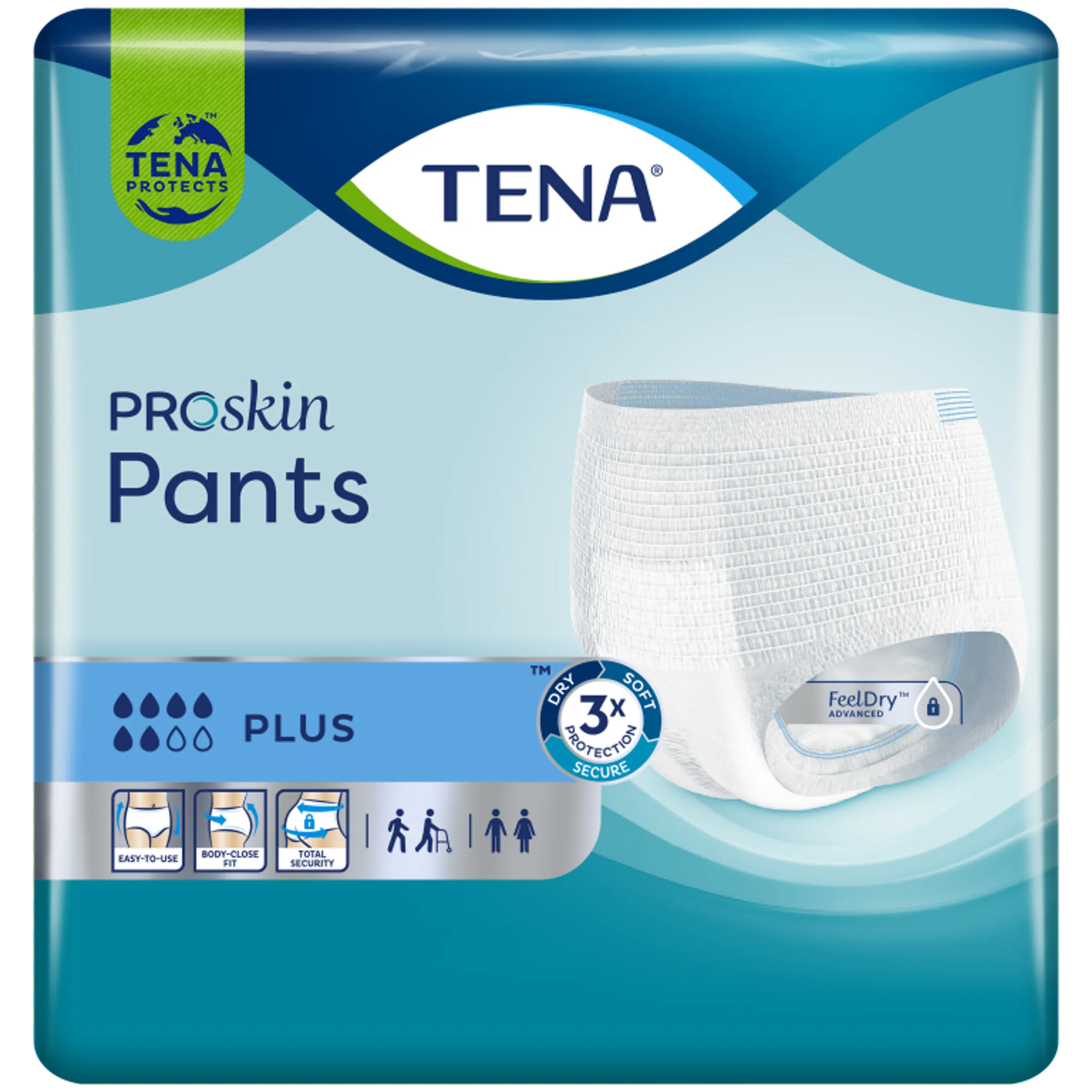 Tena Proskin Pants Plus Large 14 - Comfortabel incontinentiebroekje met hoge absorptie