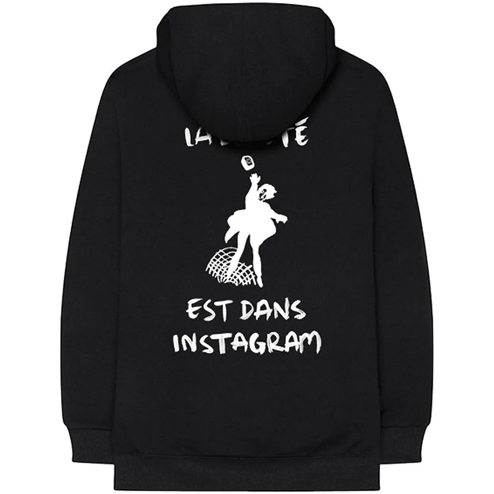 The 1975 Unisex Pullover Hoodie: ABIIOR Est Dans Instagram (Back Print)