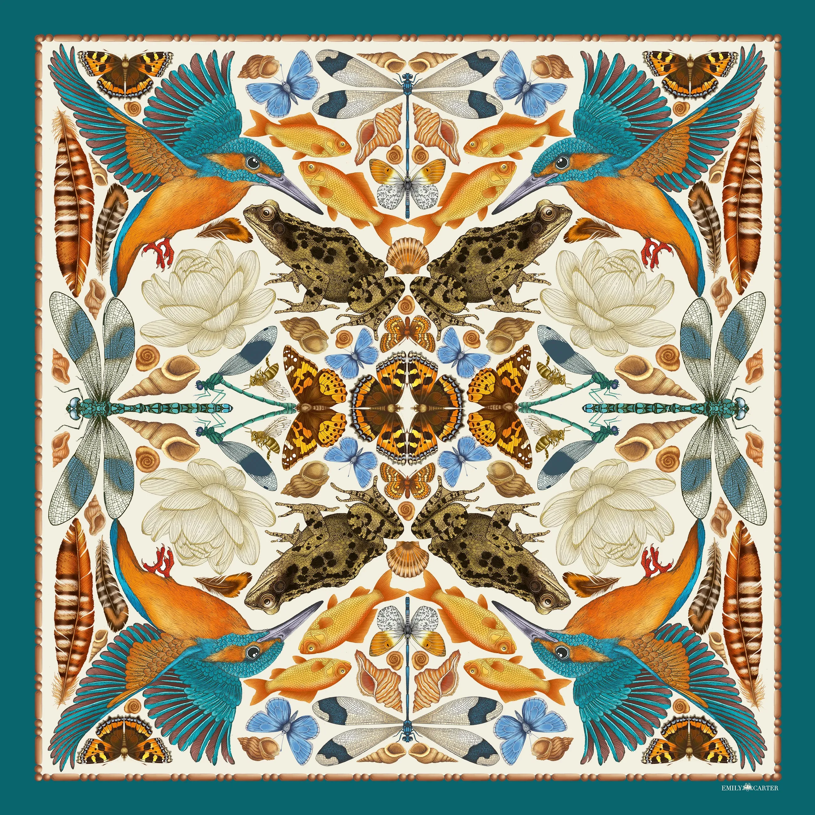 The British River Silk Scarf | 90x90cm [Preorder]