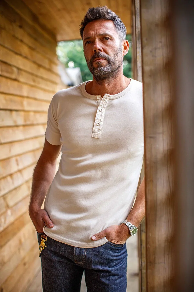 The New Elder Henley Short Sleeve Shirt Raw